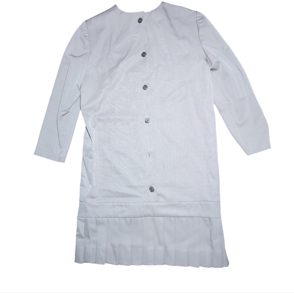 Vintage Joan & David Drop Waist Wool Pleated Dress Size 8 - Picture 4 of 5